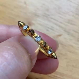 Vince Camuto Gold Spike CZ Ring 7